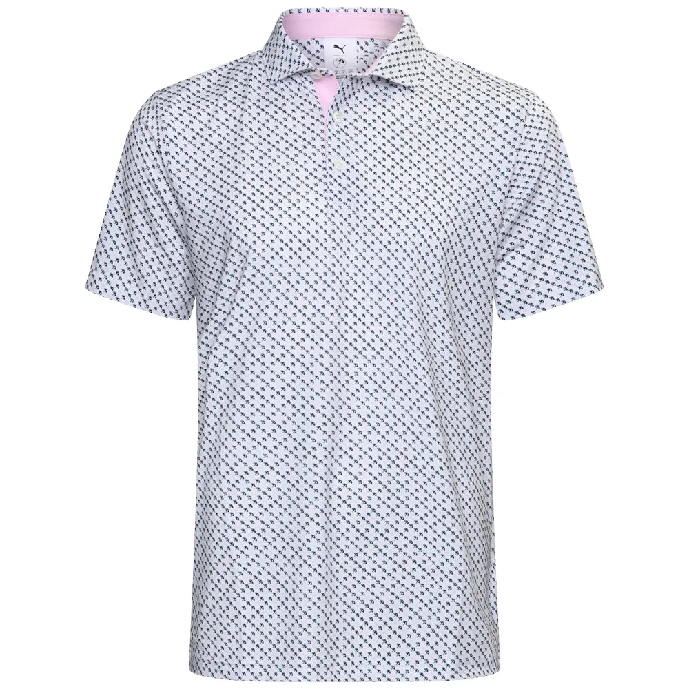 Puma X Ap Micro Umbrellas Polo Shirt - White Glow Unapologetically You