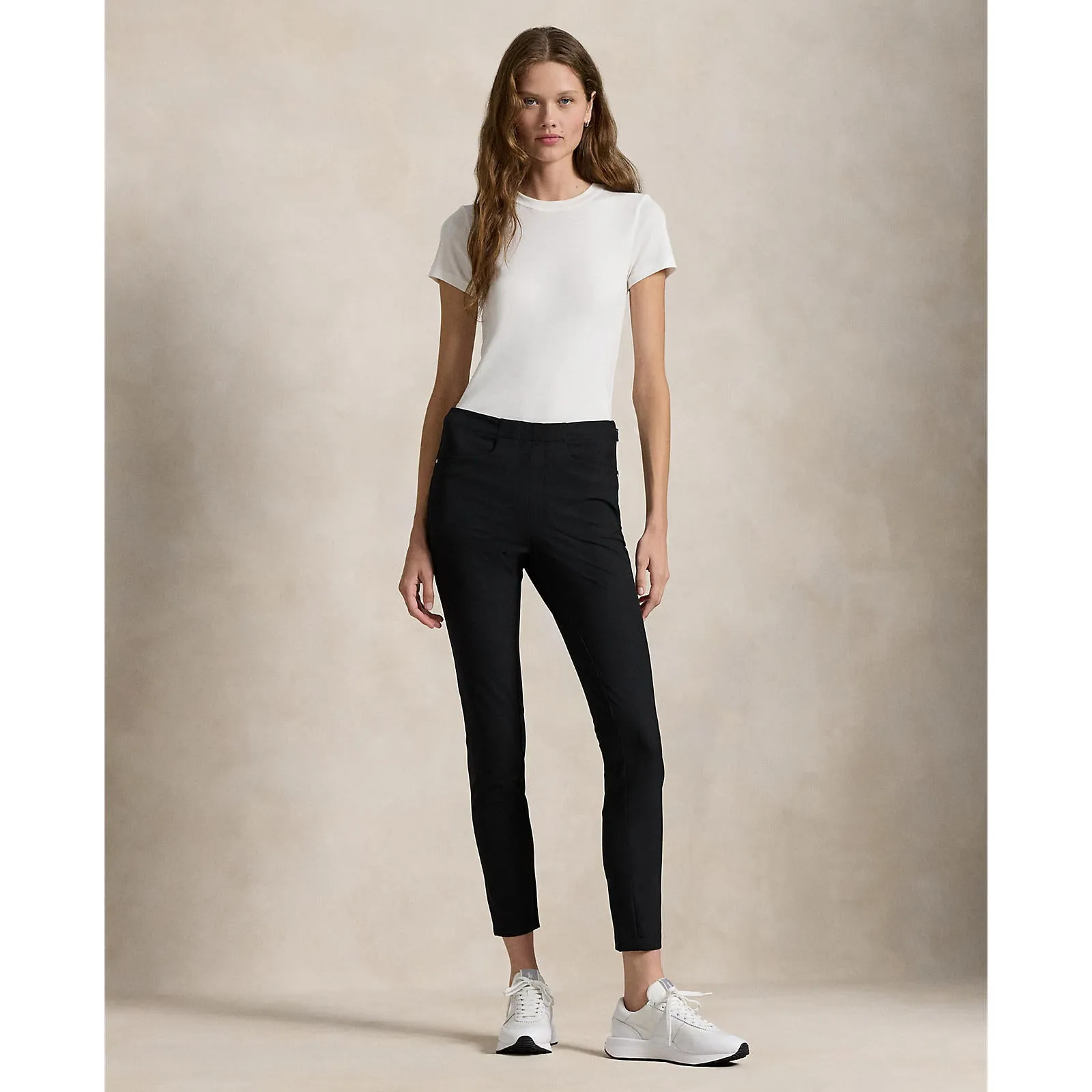 Rlx Ralph Lauren Women'S Eagle Stretch Twill Golf Pants - Black Define Your Own Way