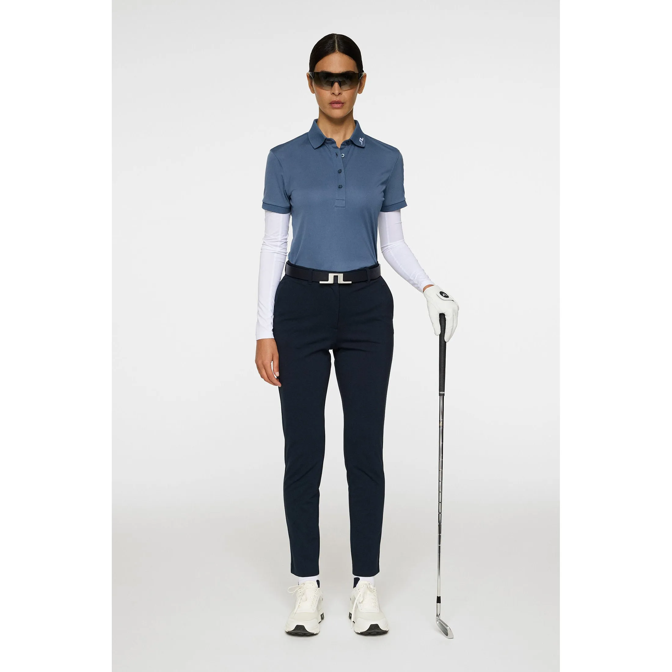 Special Offer Black Friday Sale J.Lindeberg Women'S Tour Tech Golf Polo Shirt - Vintage Indigo