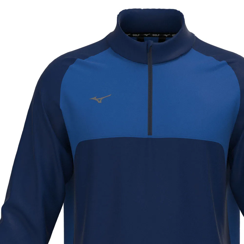 Make a Statement Mizuno Contrast 1/4 Zip Pullover - Navy