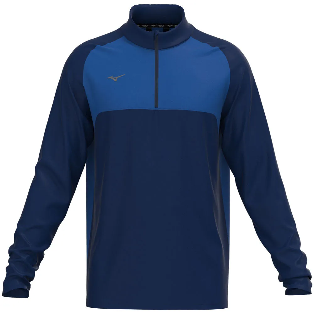 Mizuno Contrast 1/4 Zip Pullover - Navy Own the Streets