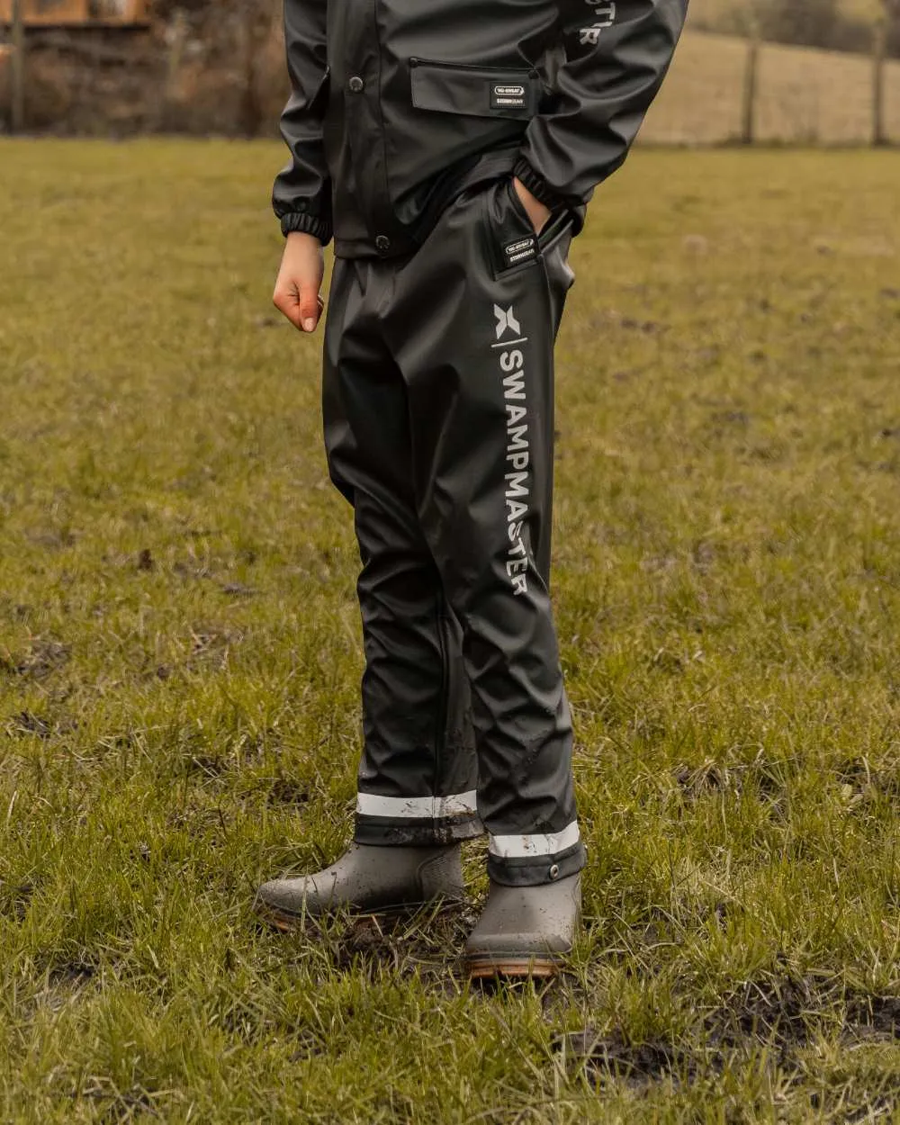 Xpert Childrens Swampmaster Stormgear Trousers Durable Work Trousers