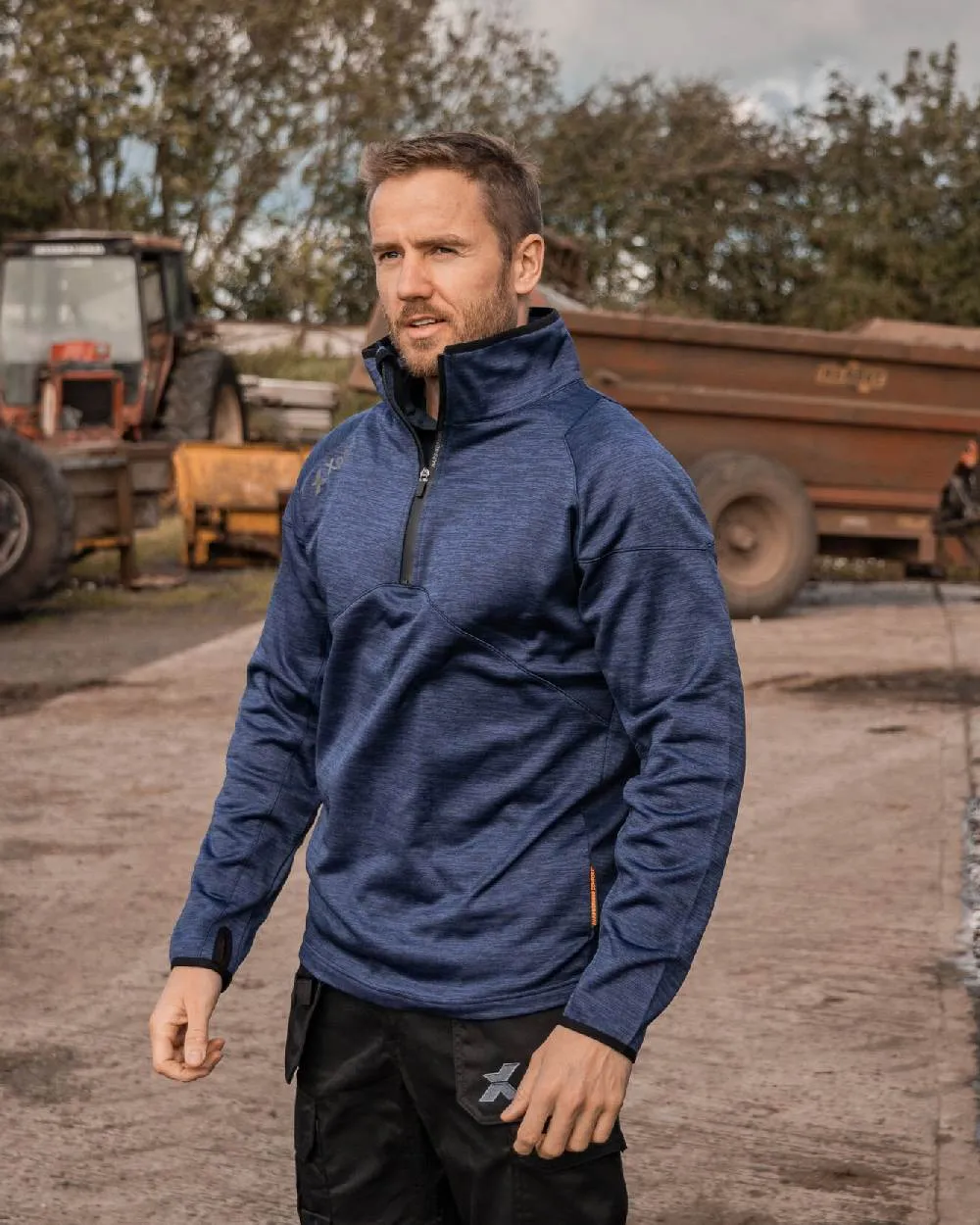 Xpert Mens Pro Half Zip Tech Fleece Jacket Workwear Fleece Jackets