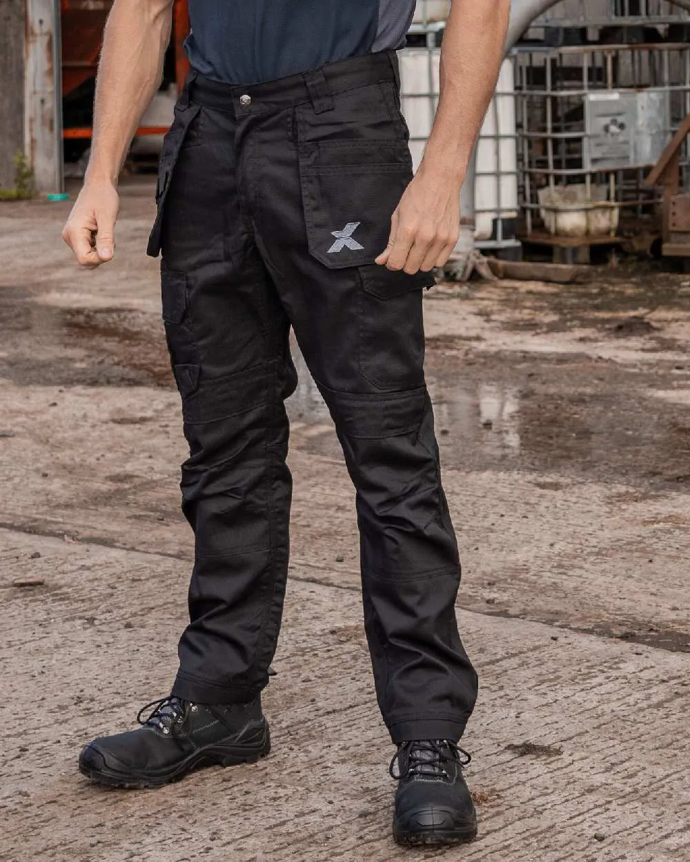 Xpert Mens Pro Stretch Work Trousers Heavy Duty Work Pants